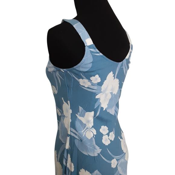 Hawaiian The Original Blue Hibiscus Mini Dress Tropical XS Made in Hawaii Resort - Picture 4 of 10